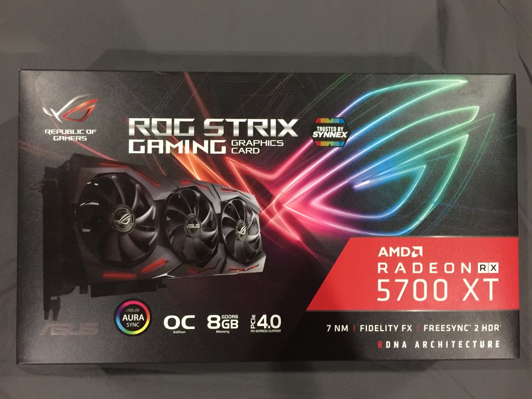 ASUS ROG Strix AMD Radeon RX 5700XT OC 8GB ROG-STRIX-RX5700XT-O8G-GAMING Card